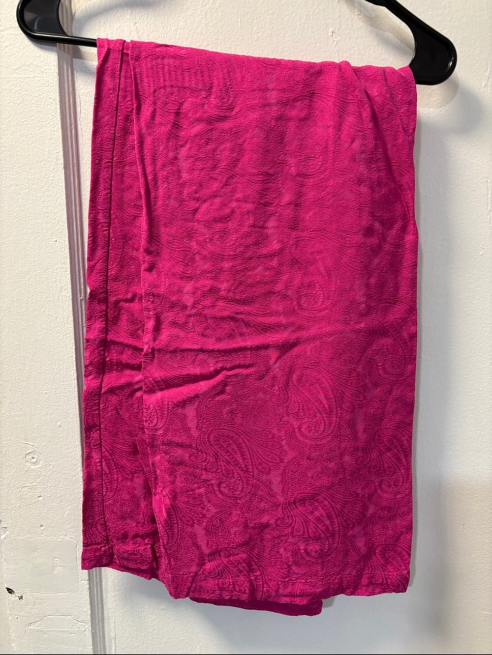 Bright Fuchsia Paisley Palazzo Pants - Women’s Casual Trousers size 4